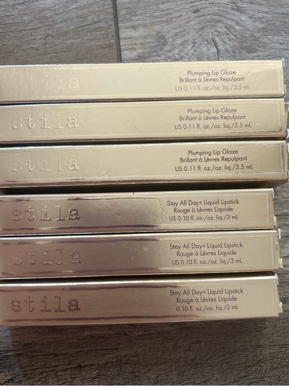 Stila Liquid Lipstick & Plumping Lip Glaze Set — Gold